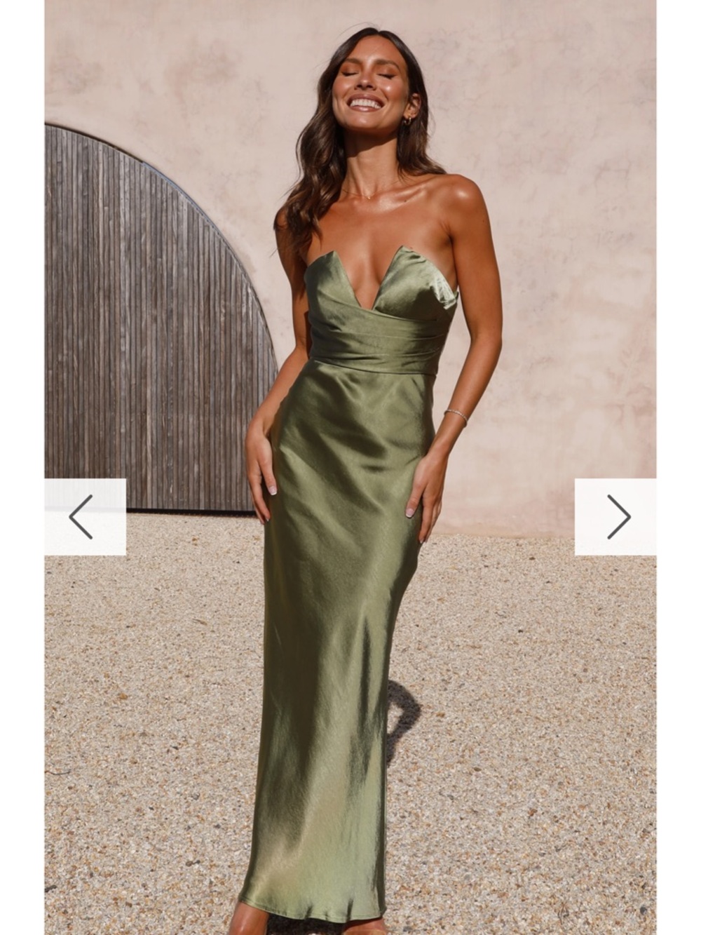 Billy J- Valerie Maxi Dress in Olive